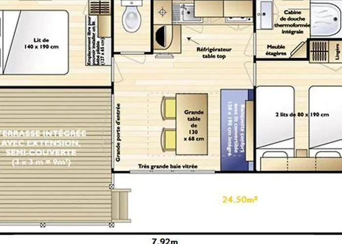 Mobil Moderne Avec Terrasse Pour 4 Personnes - Api-1-52-468 Granges-Aumontzey